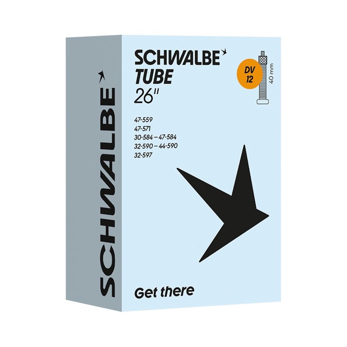 Schwalbe Fahrradschlauch DV12 30/47-559/597 IB 40mm