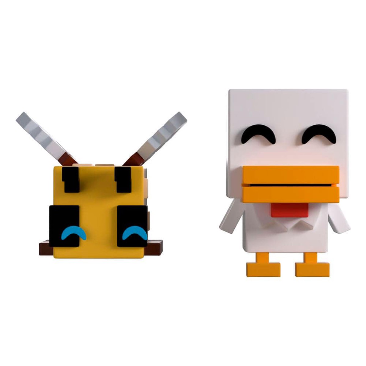 Minecraft Vinyl Figures Bee and Chicken Monitor Buddiez