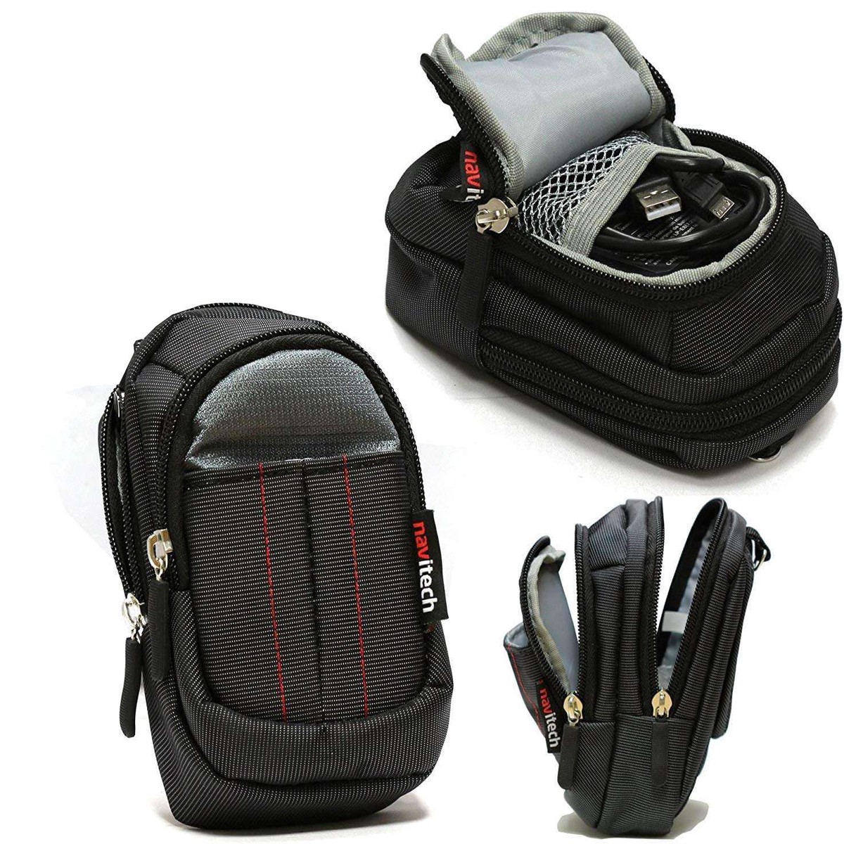 Navitech Black Camera Case For OM System Tough TG-7 Digital Camera