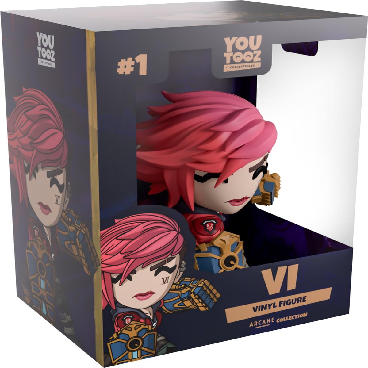 Youtooz Arcane Vi Collectible Figure 3.8-Inch Vinyl Figure from League of Legends Arcane Netflix Series