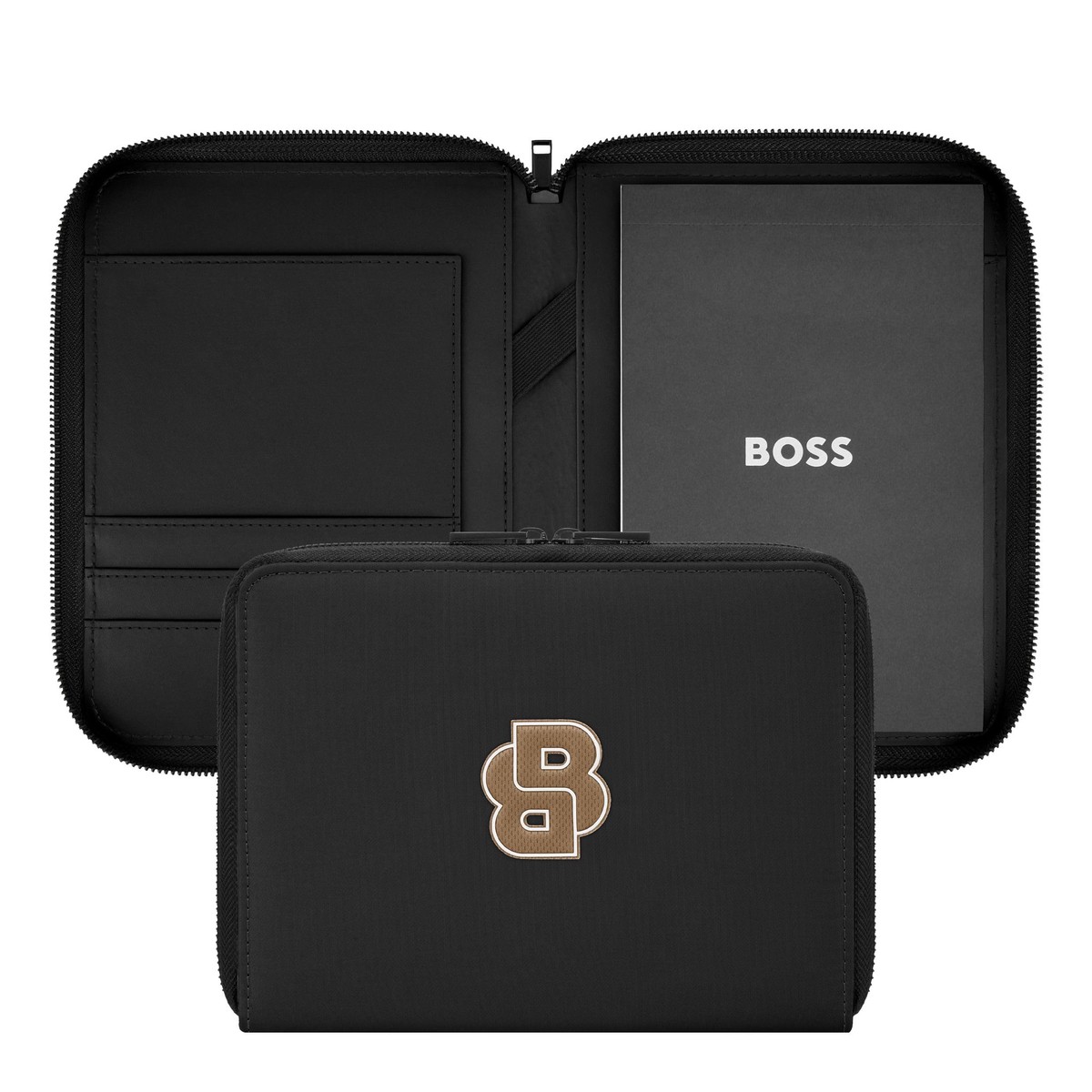 HUGO BOSS Writing Folder Varsity Conference Folder Black