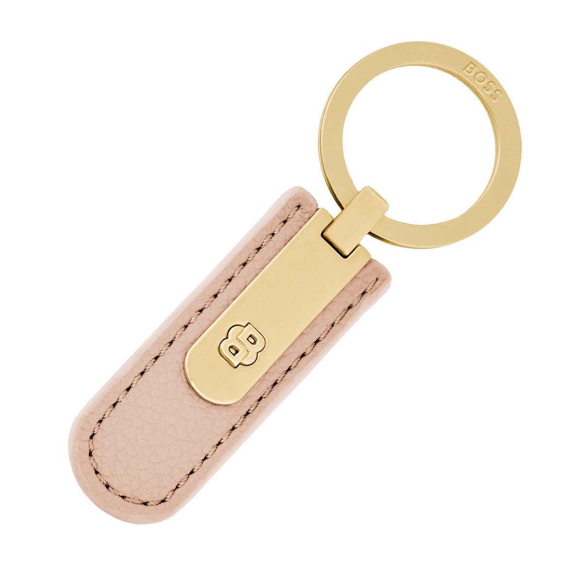 HUGO BOSS key fob Signature Lady Keyring Nude old pink