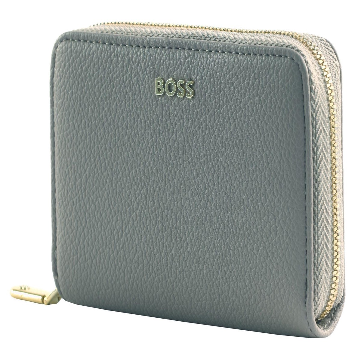 HUGO BOSS Purse Signature Lady Money Wallet Lilac Blue-Grey
