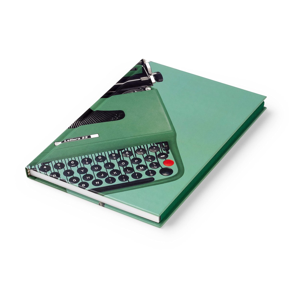 PdiPigna – OLIVETTI Collection – Notebook white, unlined A5, hardcover, Green