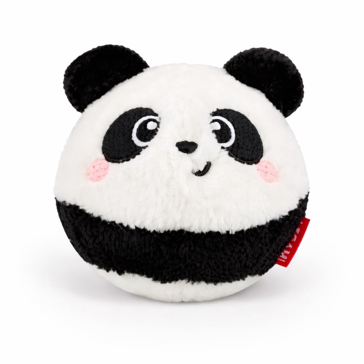 LEGAMI Bouncing Gang Plush Flummy, Springball with Soft Plush, Panda