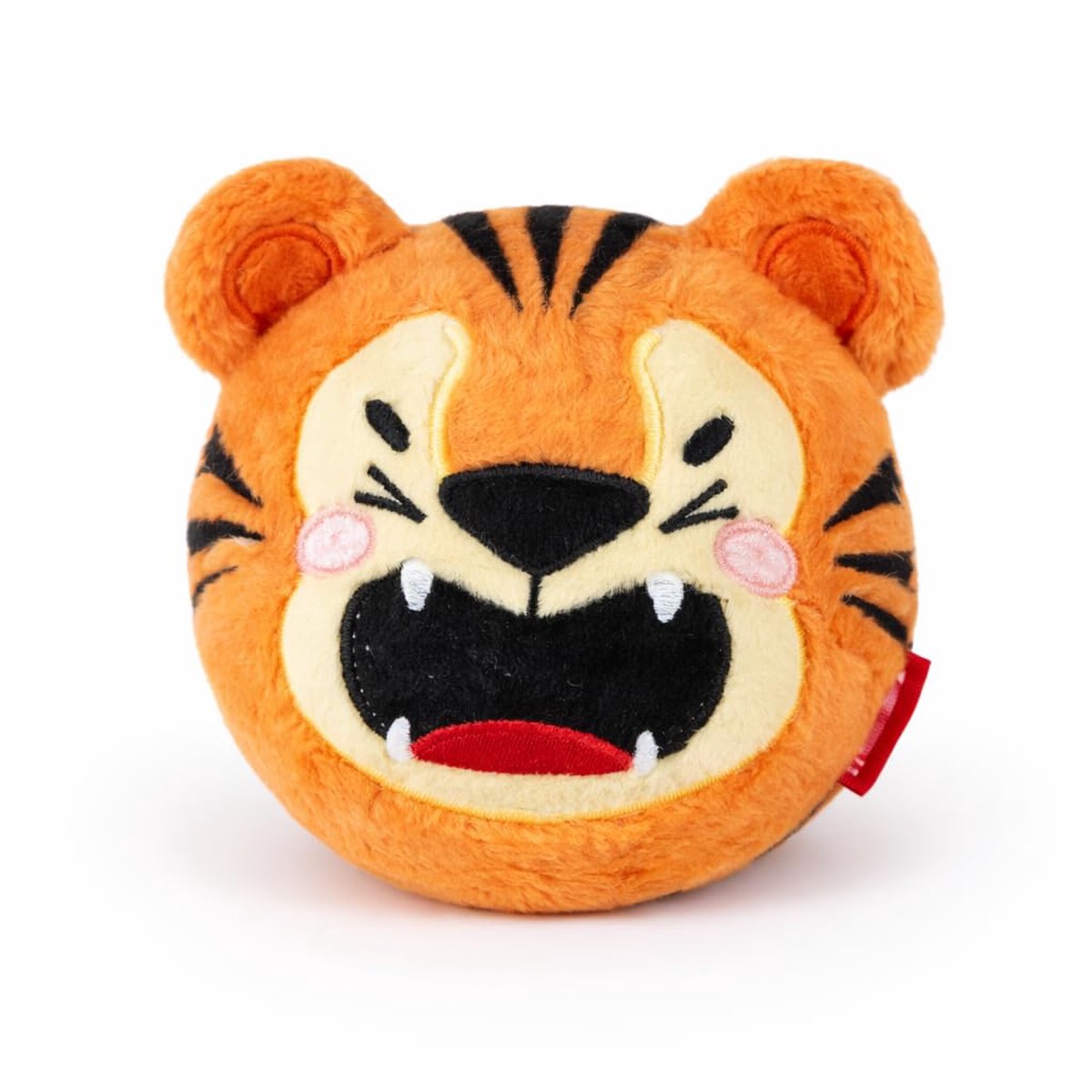 LEGAMI Bouncing Gang Tiger Plush Bouncing Ball with Soft Plush Orange with Black Stripes