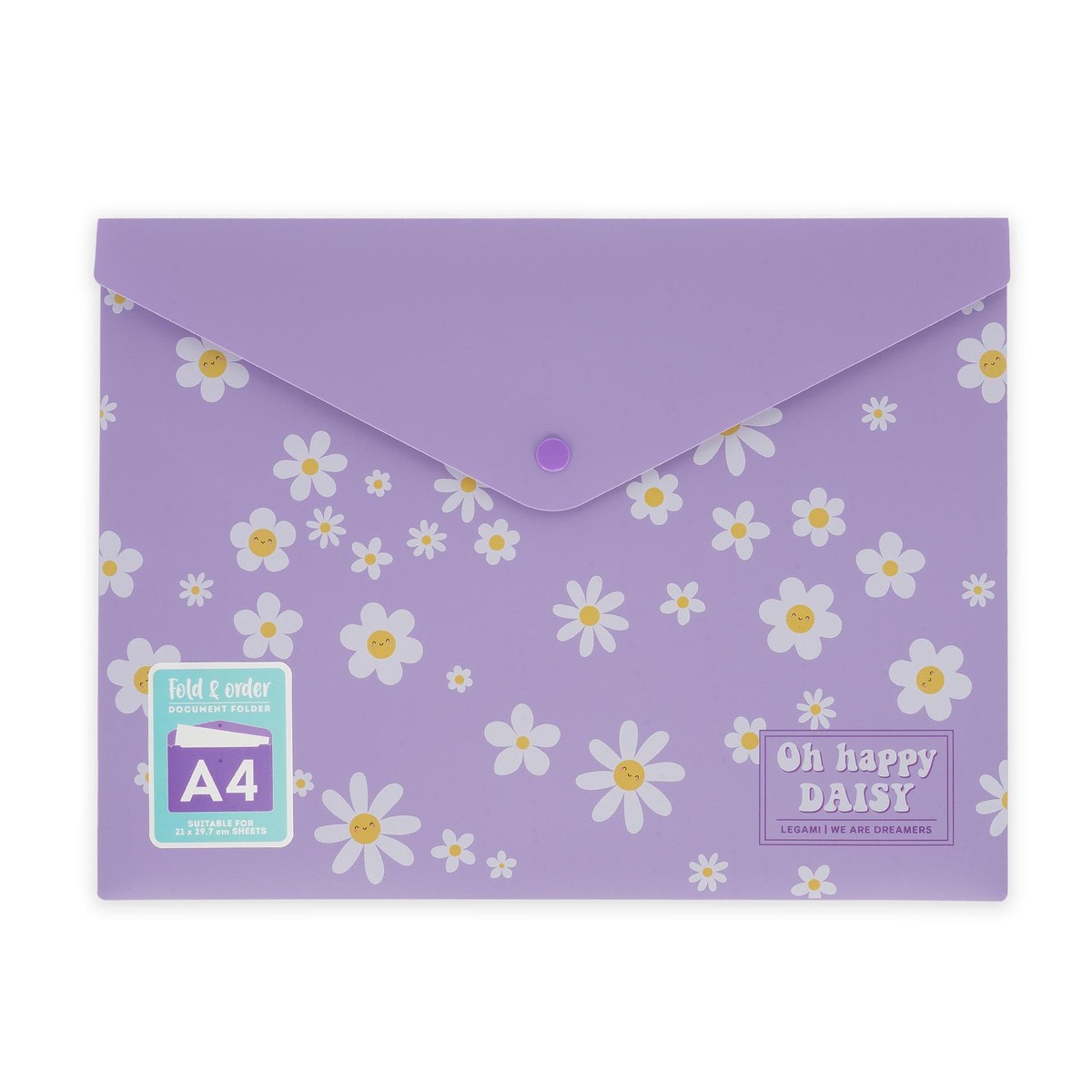 Legami Document Folder Fold & Order (A4) (Daisy