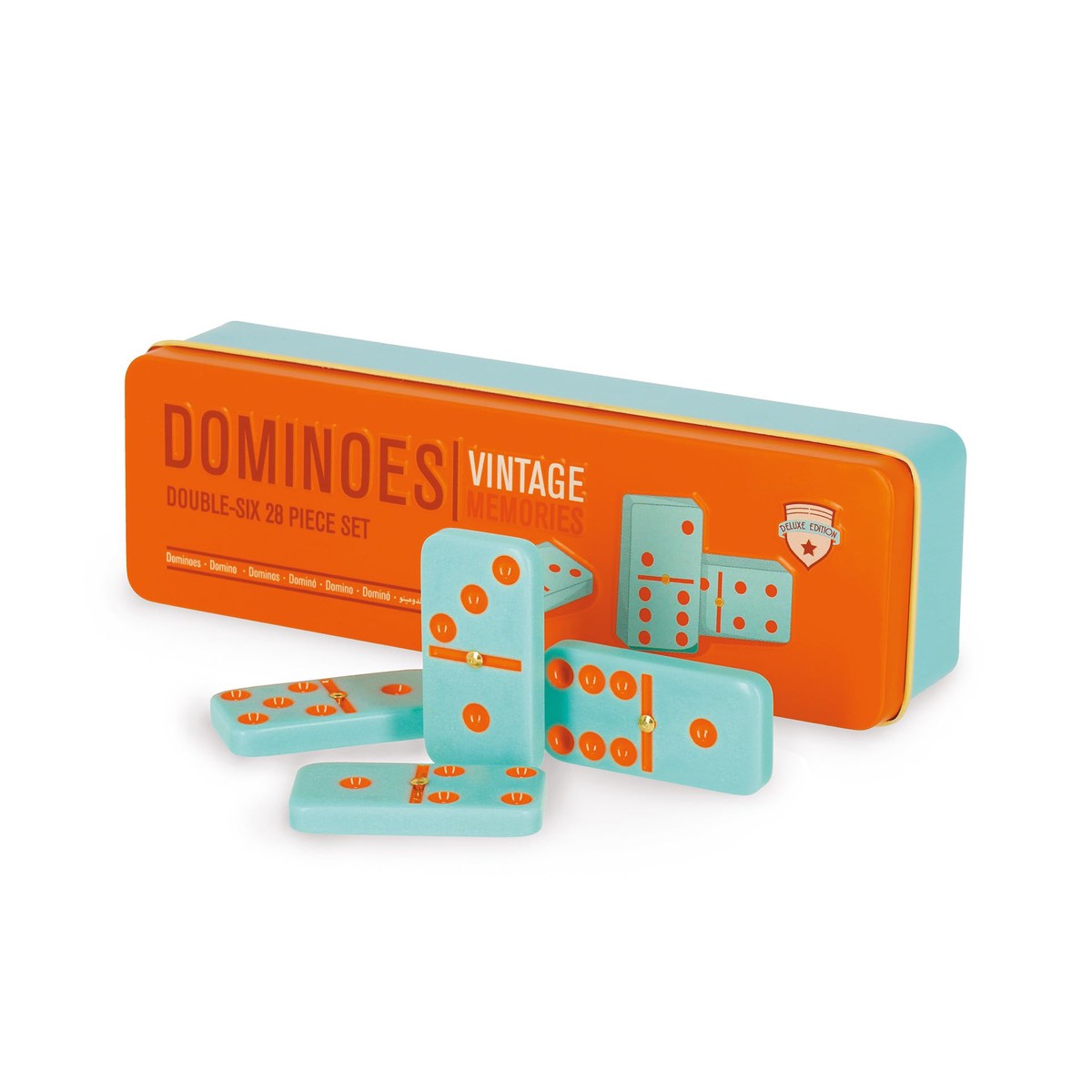 Legami Domino Game for Adults and Children, 28 Cards, Plastic, 4.8 x 2.2 cm