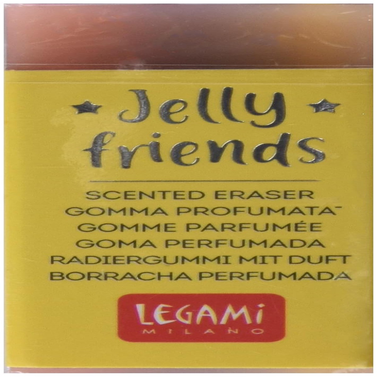 Legami GP0002 – Scented Eraser, Jelly Friends, 2.2 x 5 cm, Space Theme, Blueberry Aroma, Soft and Clean Erasing
