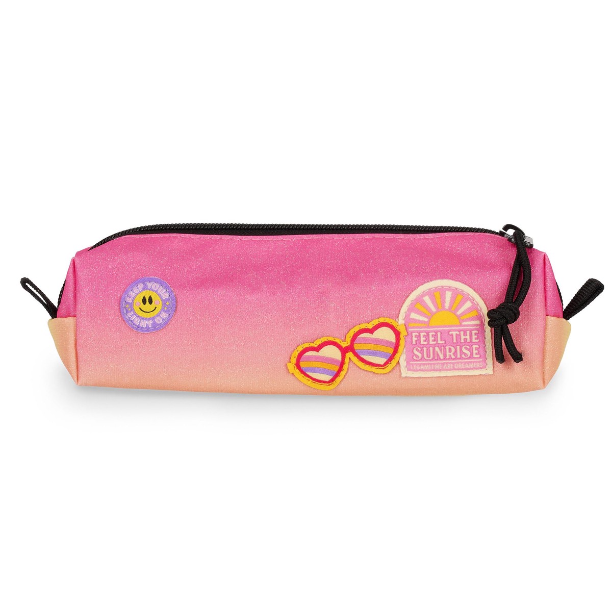 Legami – My Pencil Case, Sunrise Lover Theme, Zip Closure, Recycled Plastic, Durable, Large Capacity, Practical, School Pencil Case, Office, 22 x 6 cm
