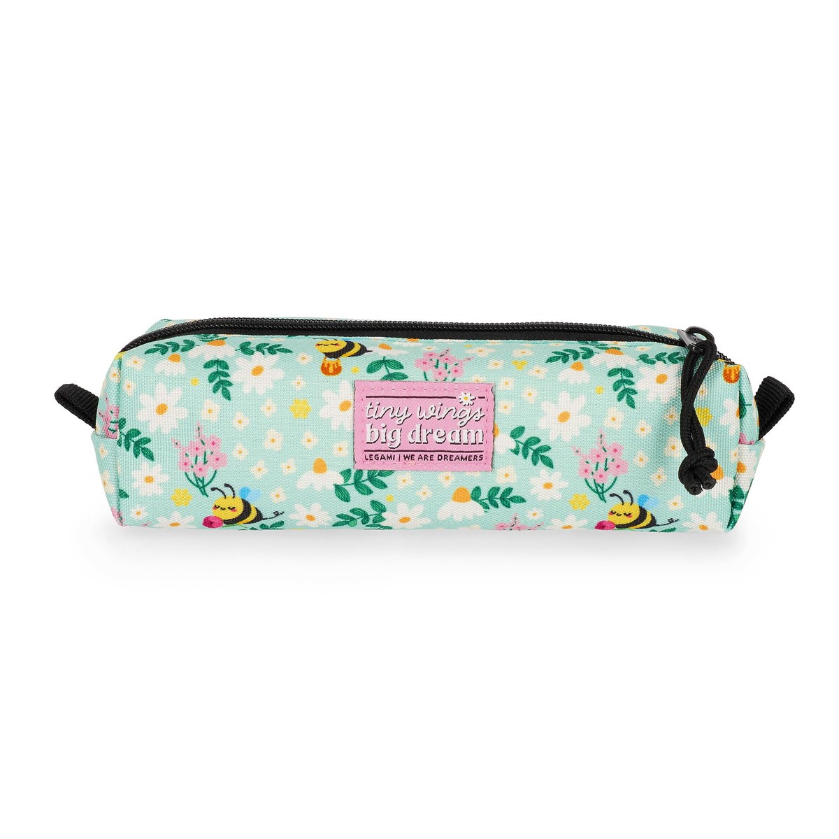 Legami – My Pencil Case, Zip Closure, Recycled Plastic, Durable, Capacity, Practical, School Bag, Office Bag, 22 x 6 cm, Green, 22 x 6 cm