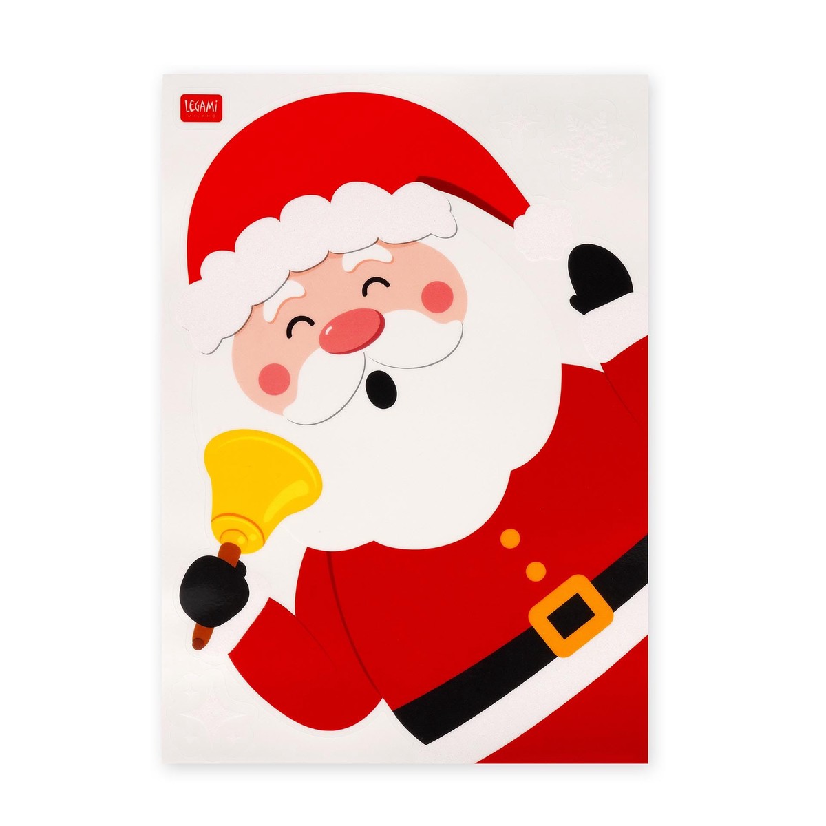 Legami – Set of 70 Electrostatic Window Stickers, Christmas Edition, Electrostatic Stickers, Window Decorations, Repositionable and Reusable, Tear-Proof