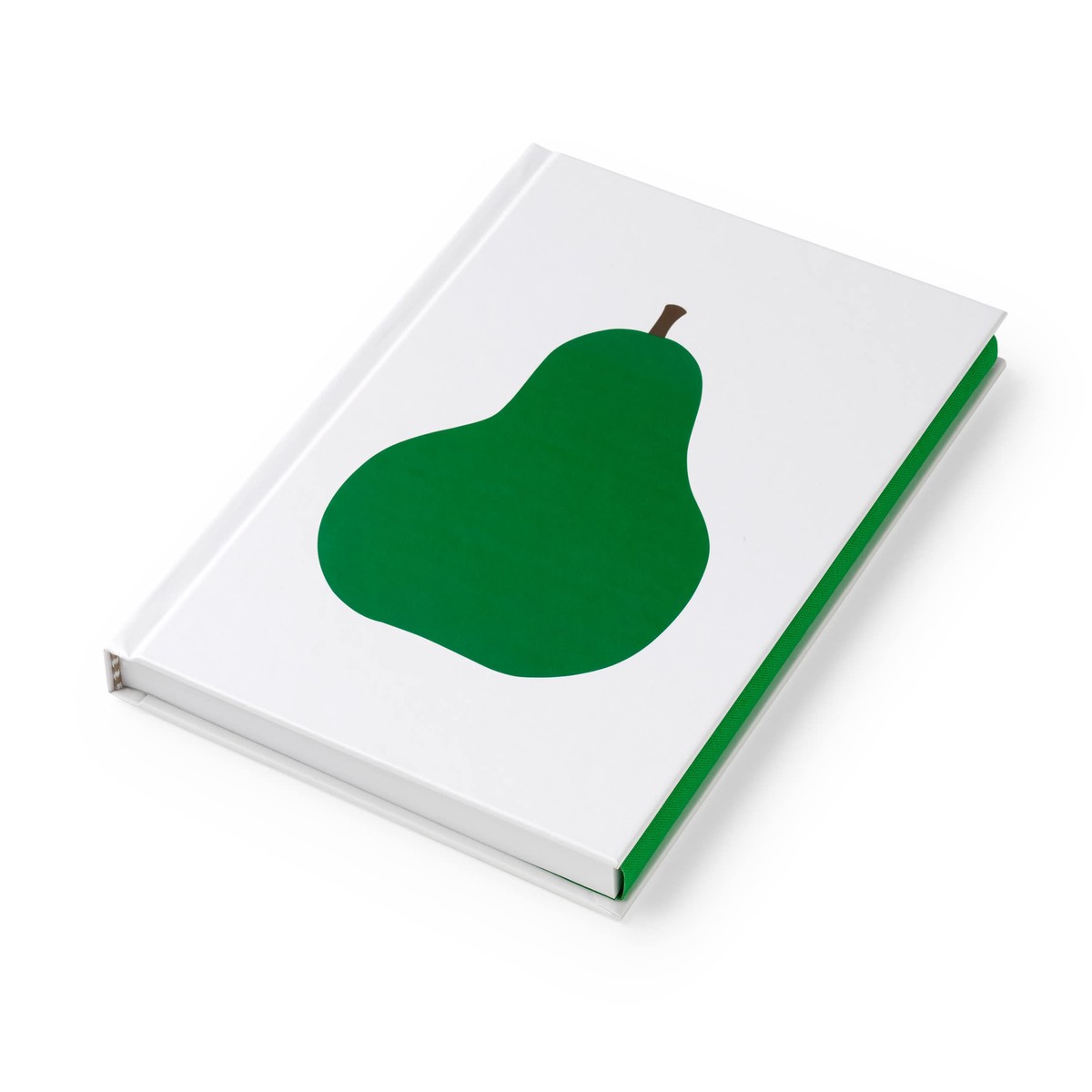 PdiPigna – ENZO MARI Collection – Notebook white, unlined A5, hardcover, Danish two, La Pera