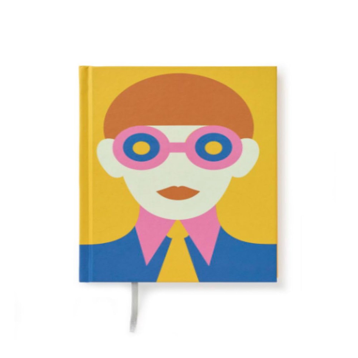 PdiPigna Olimpia Zagnoli Yellow Midsized Lined Notebook