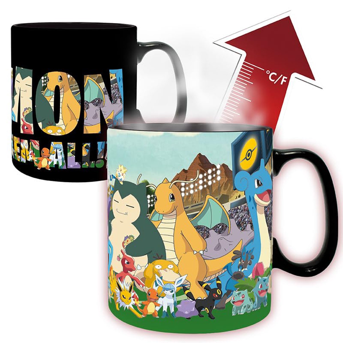 Pokemon – Heat Change Mug – Gotta Catch Em` All