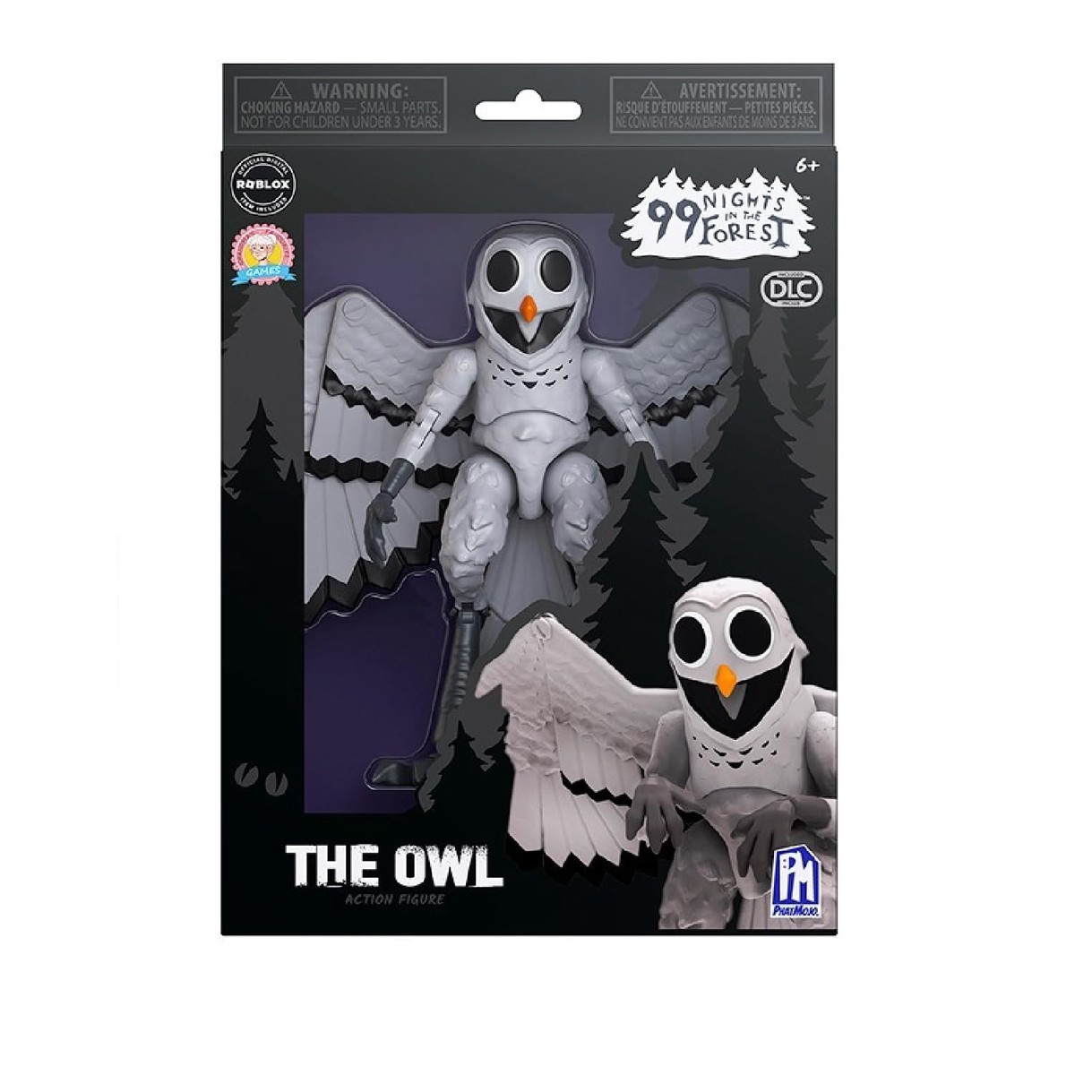 99 Nights In The Forest – 8″ Action Figure – Owl comes with DLC/Toy