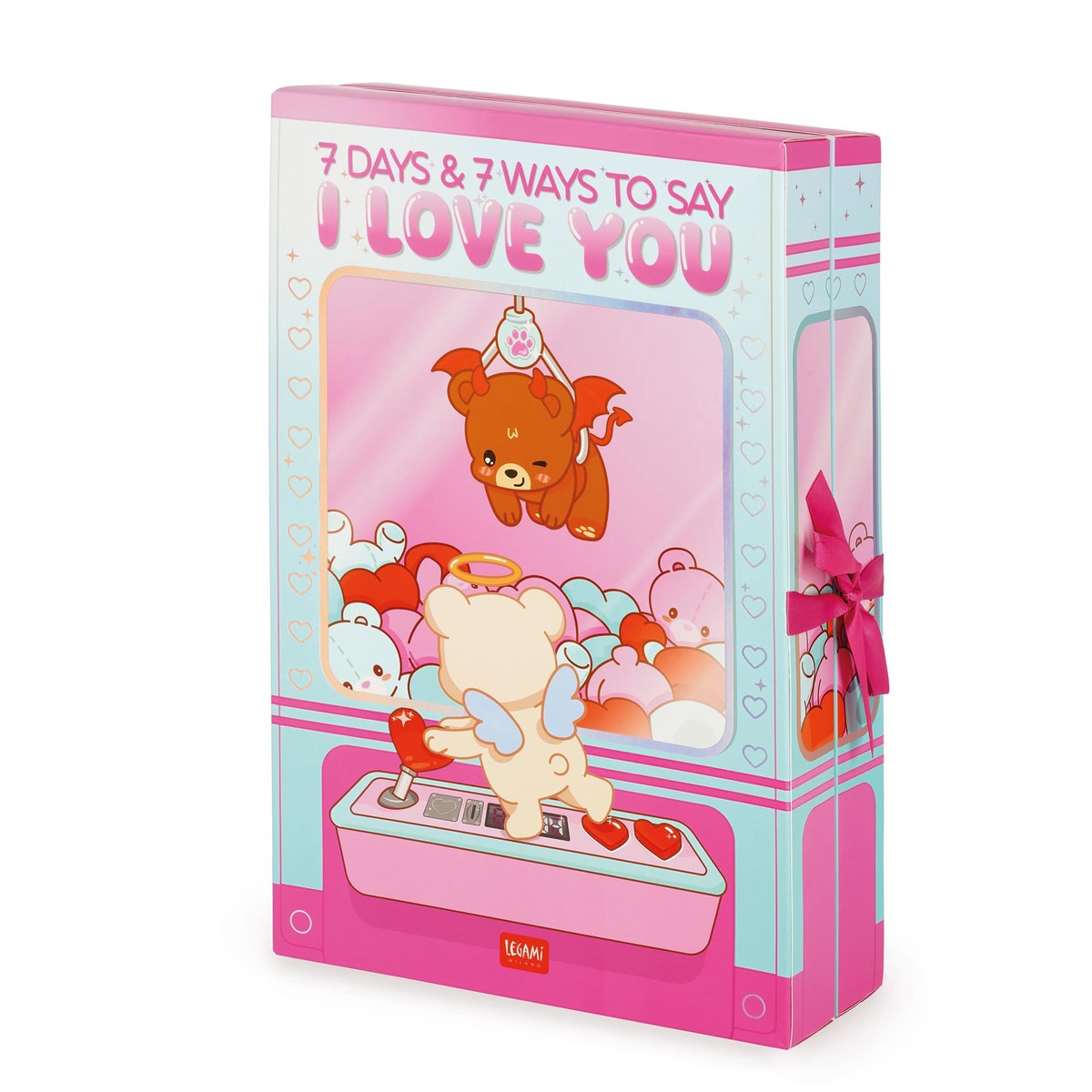 Legami – Box with 7 Surprises – 7 Days & 7 Ways to Say I Love You, with UV Varnish Detail, Gift Idea
