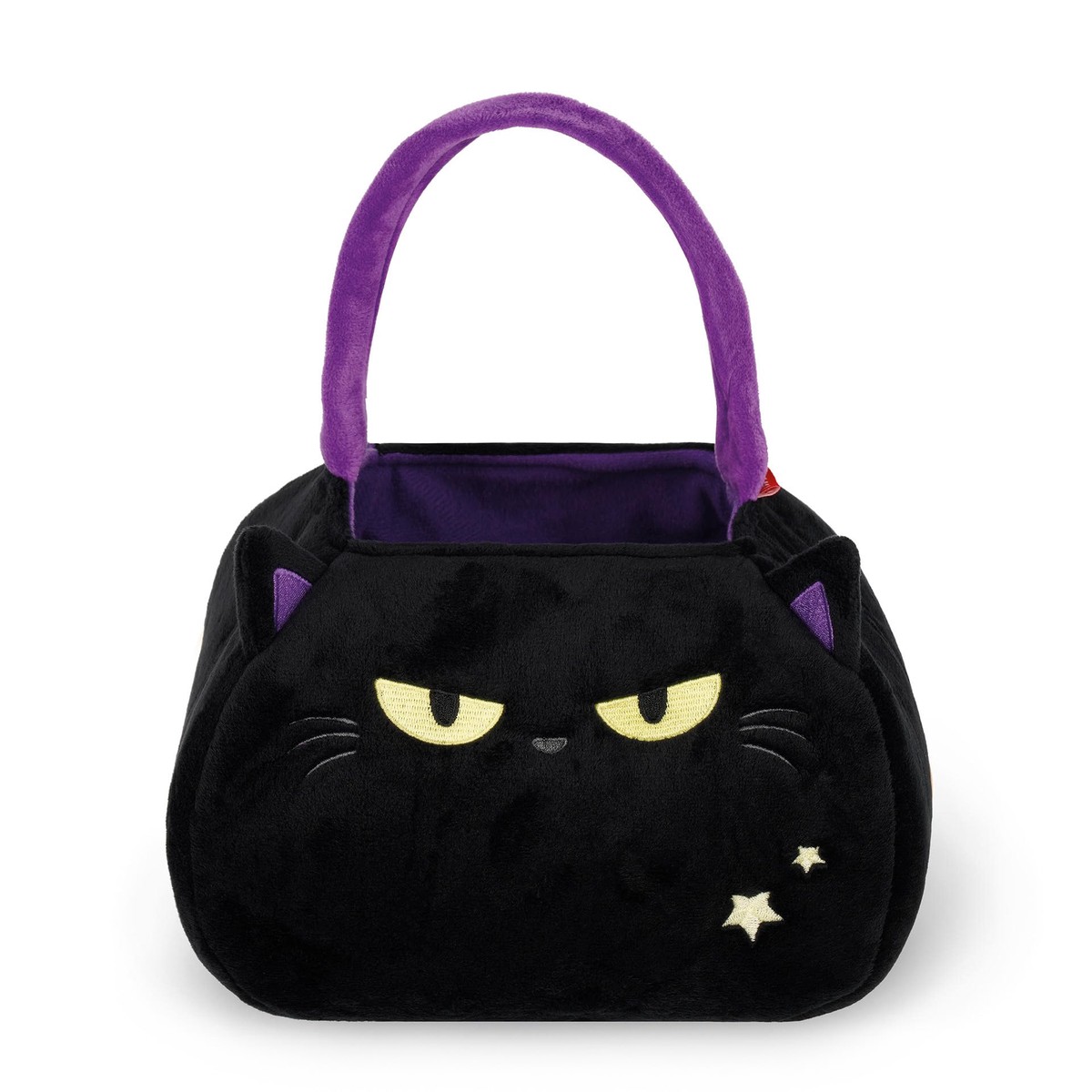 Legami – Halloween Candy Prank Bag Black Kitty Candy Bag Candy Bag Soft Foldable Fabric with Handle 20x35x3cm