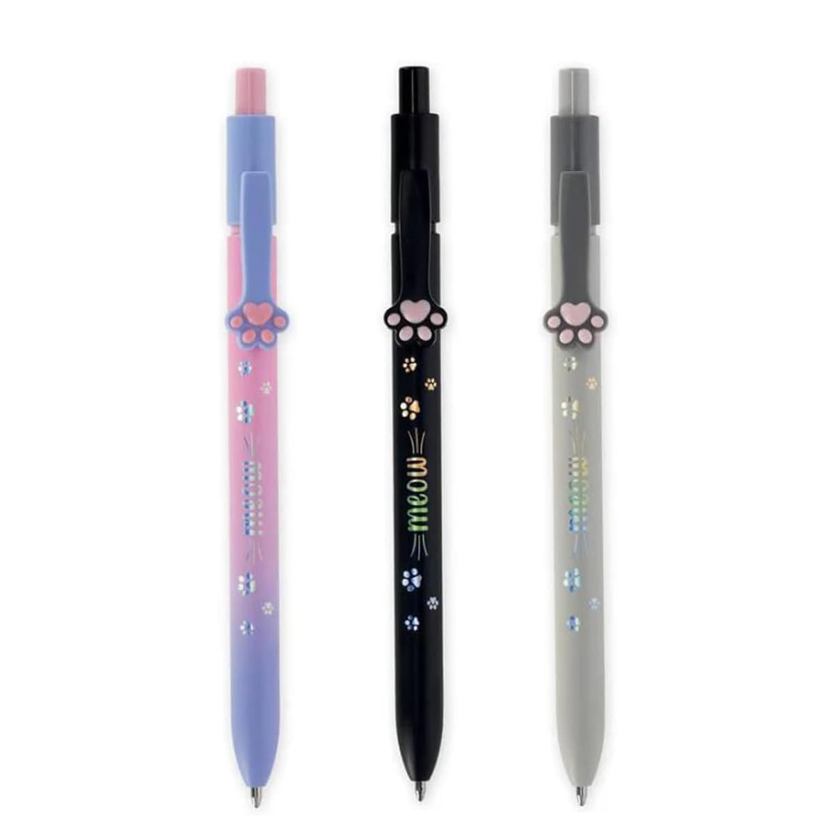 LEGAMI Meow Cat Pen Set 3 Colours
