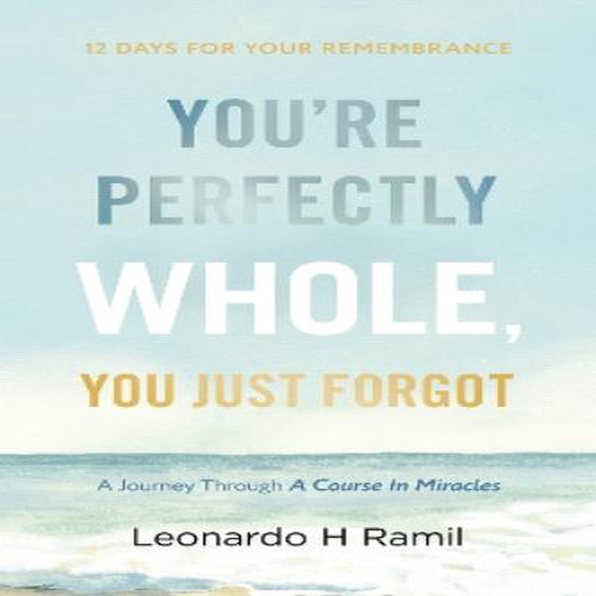 You’re Perfectly Whole, You Just Forgot