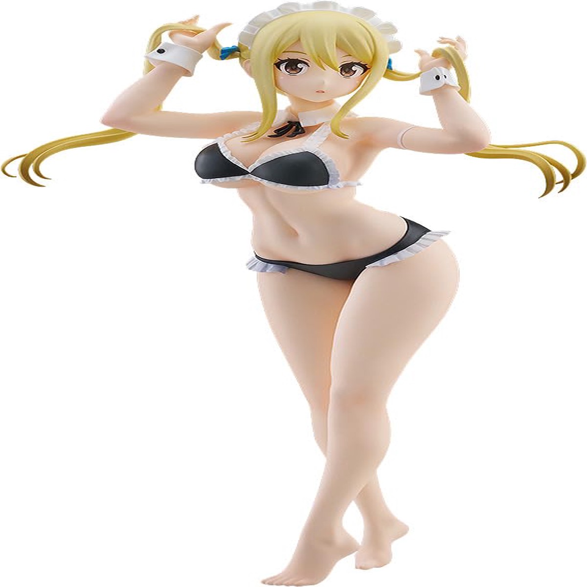 Fairy Tail 100 Years Quest Beach Queens Pop Up Parade PVC Statue Lucy Heartfilia: Virgo Shape Swimsuit Various L Size 23 cm