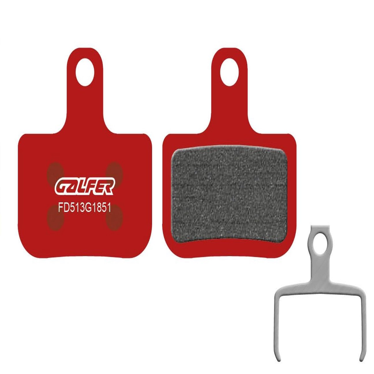 GALFER Plaquettes de Frein pour Sram Level/T/TL Rouge Advanced, G1851 Pastiglie Freno Bici Unisex-Adulto, Rosso, Taglia Unica