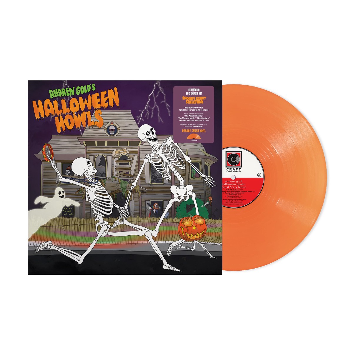 Halloween Howls: Fun & Scary Music Translucent Orange Crush