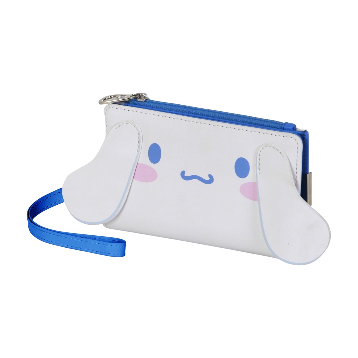 Hello Kitty Cinnamoroll Face-Slim Wallet, White, 16 x 10 cm