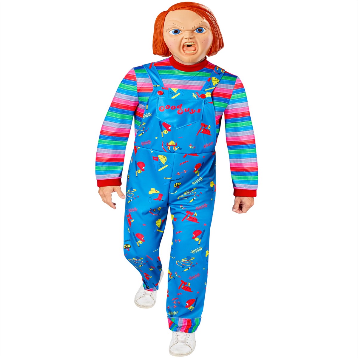 New Arrival Rubie’s Men’s Child’s Play 2 Adult Chucky Costume Jumpsuit and Mask
