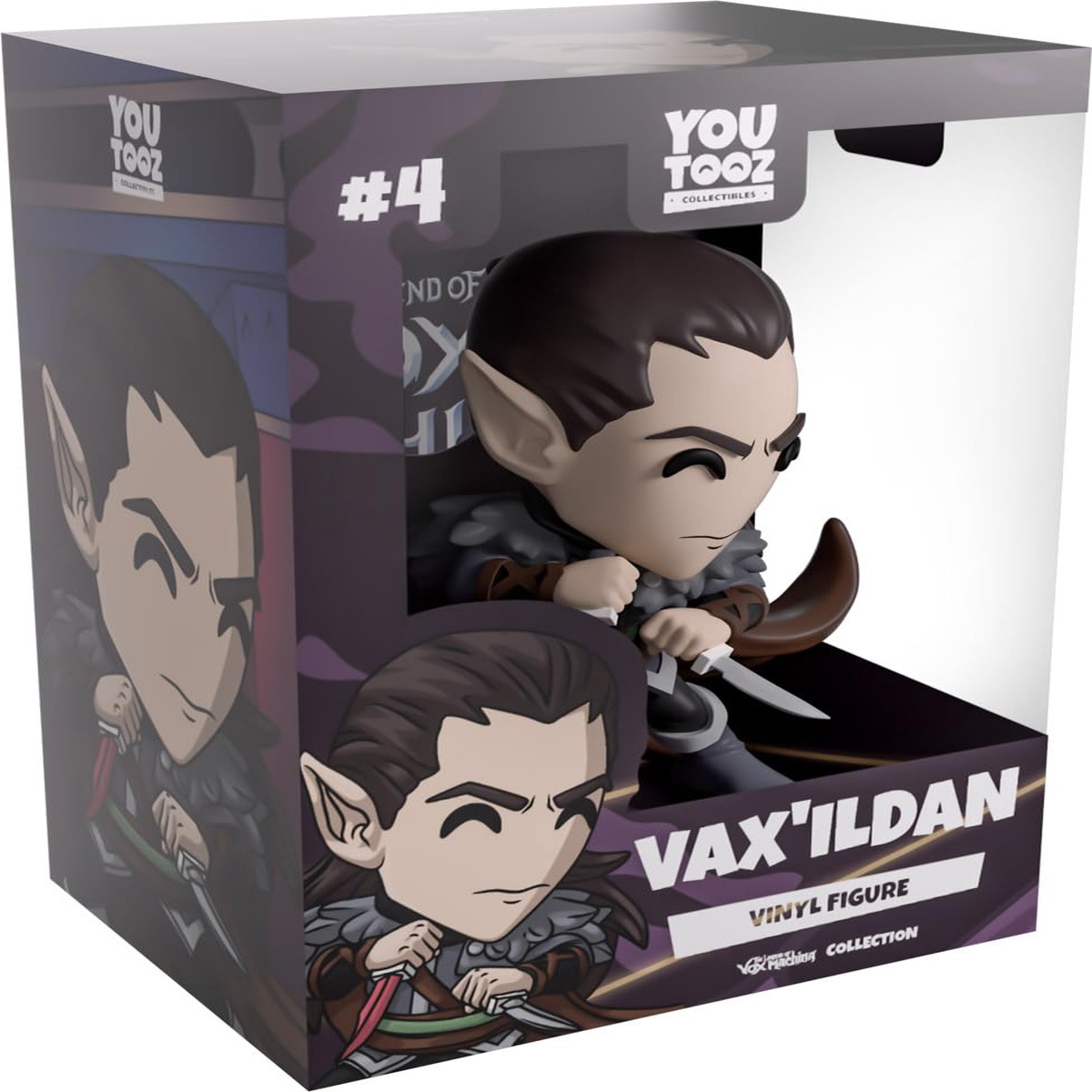 Youtooz Vax’Ildan 4″ Vinyl Figure – Collectible Vax’lldan Action Figure from Vox Machina