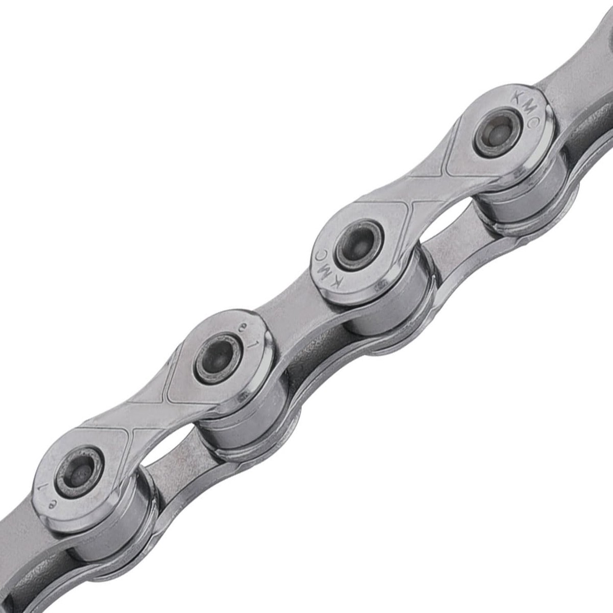 KMC E1 EPT Waxed Single Speed eBike Chain, Dark Silver, 110 Links