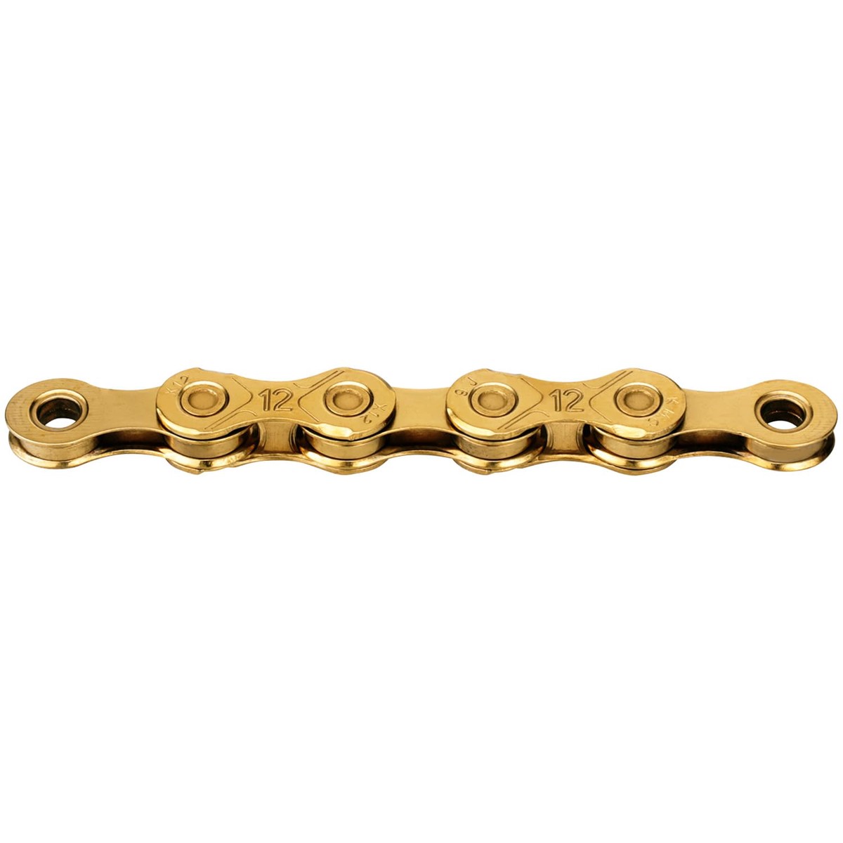 KMC X12 Waxed 12-Speed Chain, 126 Links, Ti-N Gold