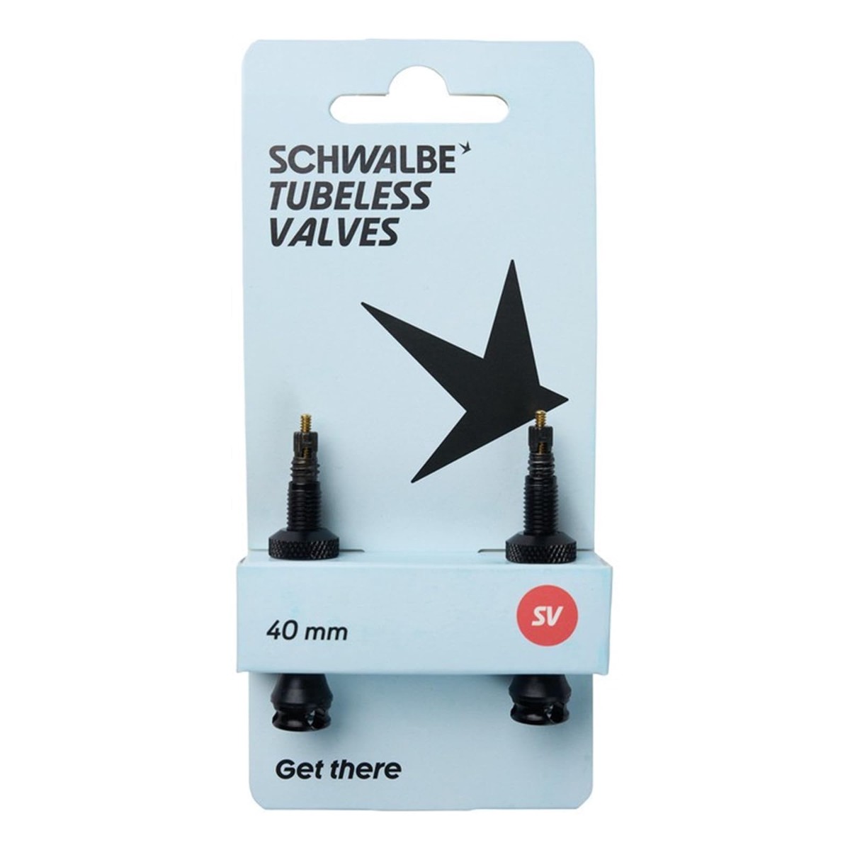New Arrival Schwalbe Tubeless Ventil 2er Fahrradventil Set fr Tubeless Reifen 40/60/80/100 mm Ventil fr Gravel Bike, MTB, Rennrad & Trekking Fahrrad einfach Montage & maximaler Luftdurchfl