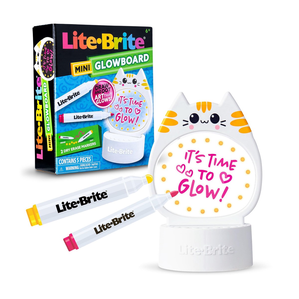 Basic Fun Lite-Brite Mini Glow Board, ab 4 Jahren