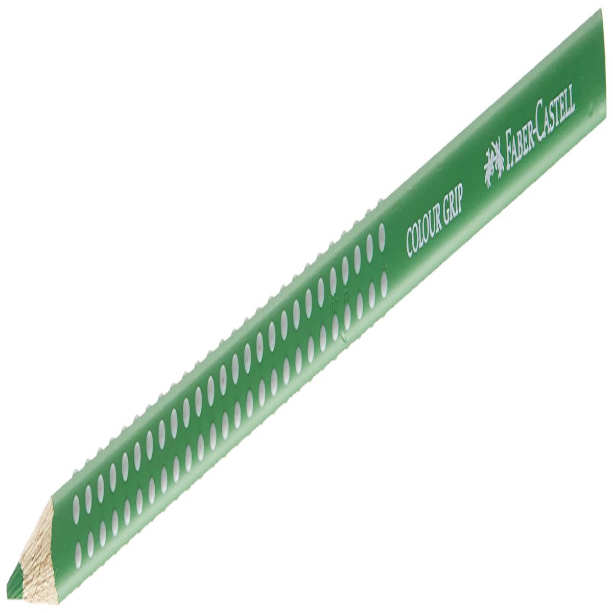 Faber-Castell Colour Grip Triangular Colouring Pencil Permanent Green