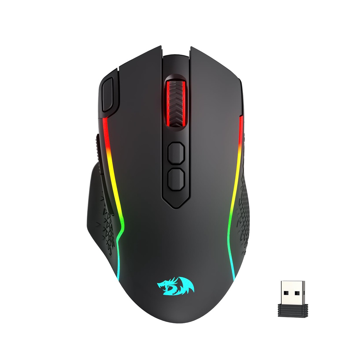 Redragon M810 MAX Mouse Gaming Wireless 3 Modalit RGB