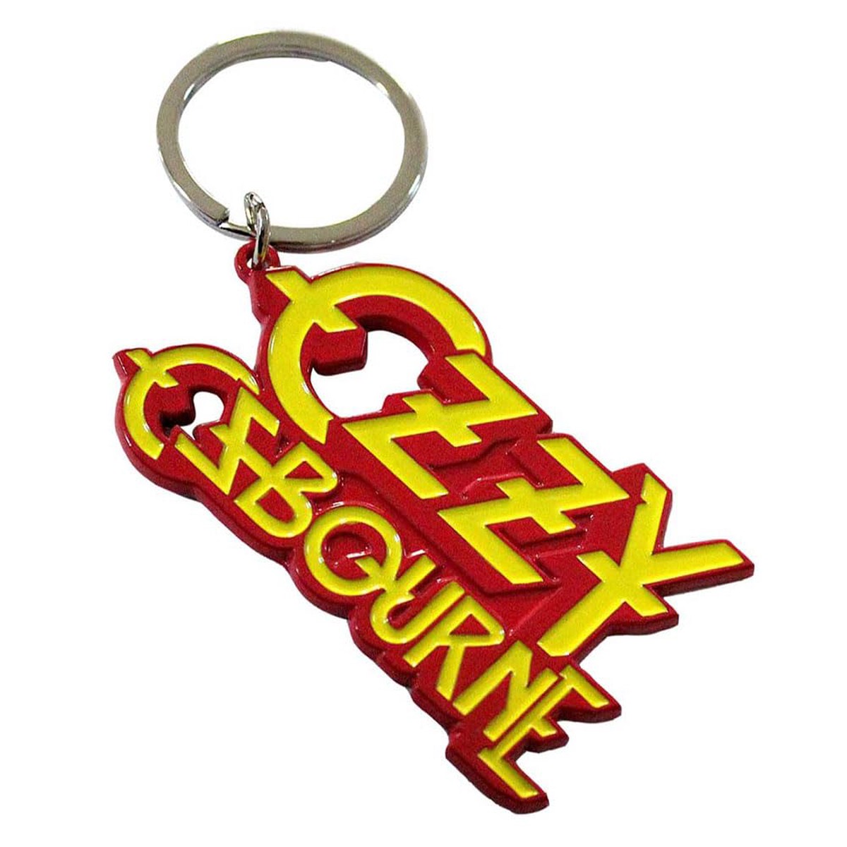 Rock Off officially licensed products Ozzy Osbourne Stacked Logo Keyring Keychain One Size