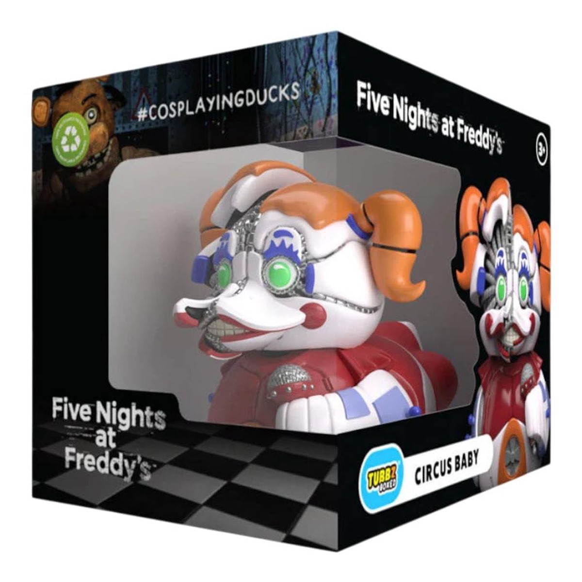 TUBBZ: FNAF Sister Location – Circus Baby Rubber Duck Collectable Toy 9 cm