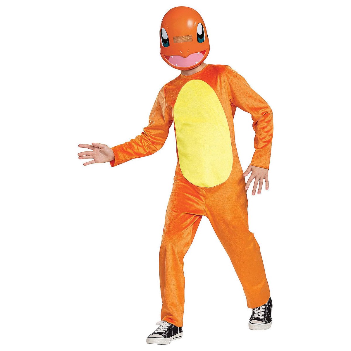 Pokmon Charmander-kinderkostuum, officieel gelicentieerd door Disguise, comfortabele pasvorm en gedetailleerd ontwerp, L 10 tot 12