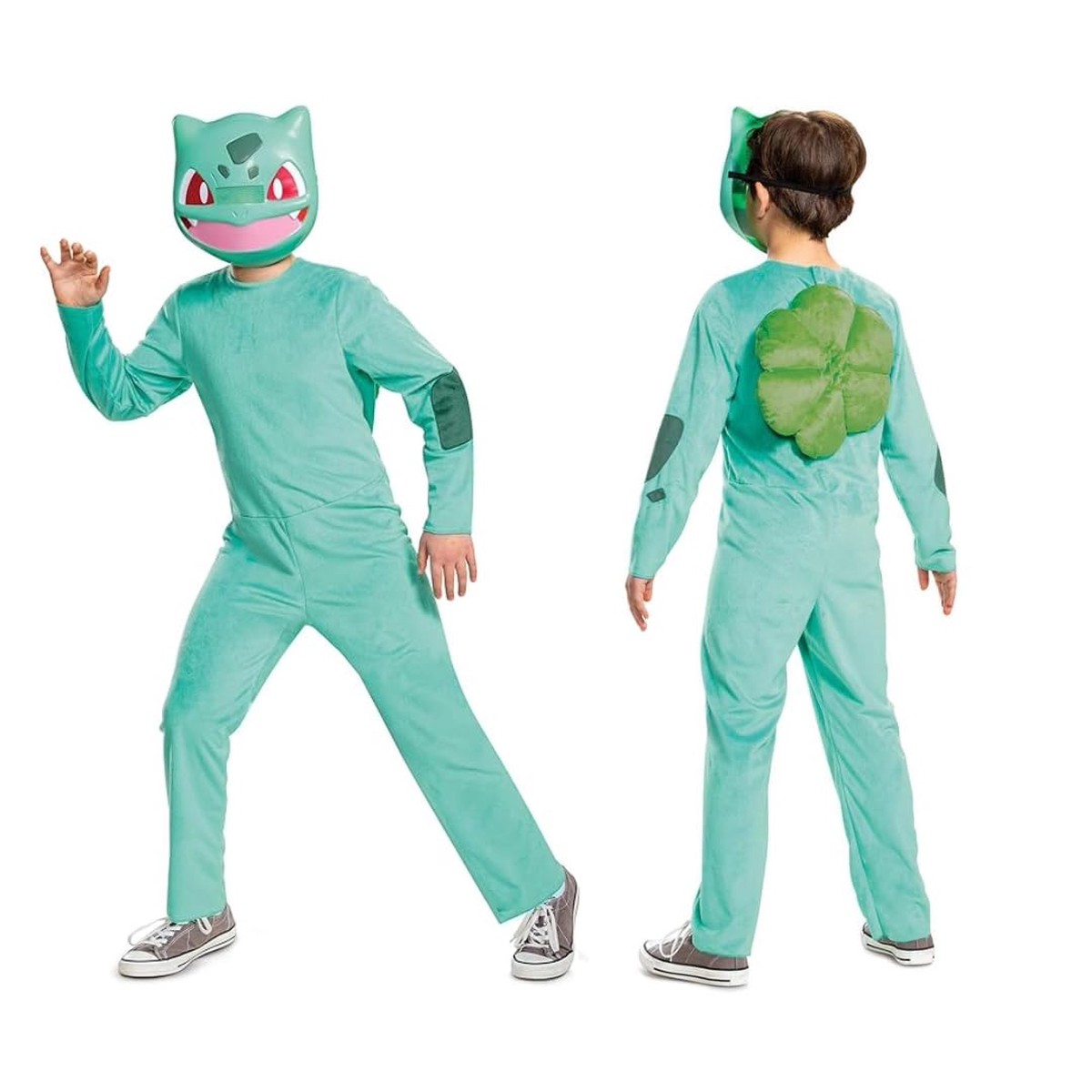 Pokmon Bulbasaur-kinderkostuum, officieel gelicentieerd door Disguise, comfortabele pasvorm en gedetailleerd ontwerp, M 7 tot 8