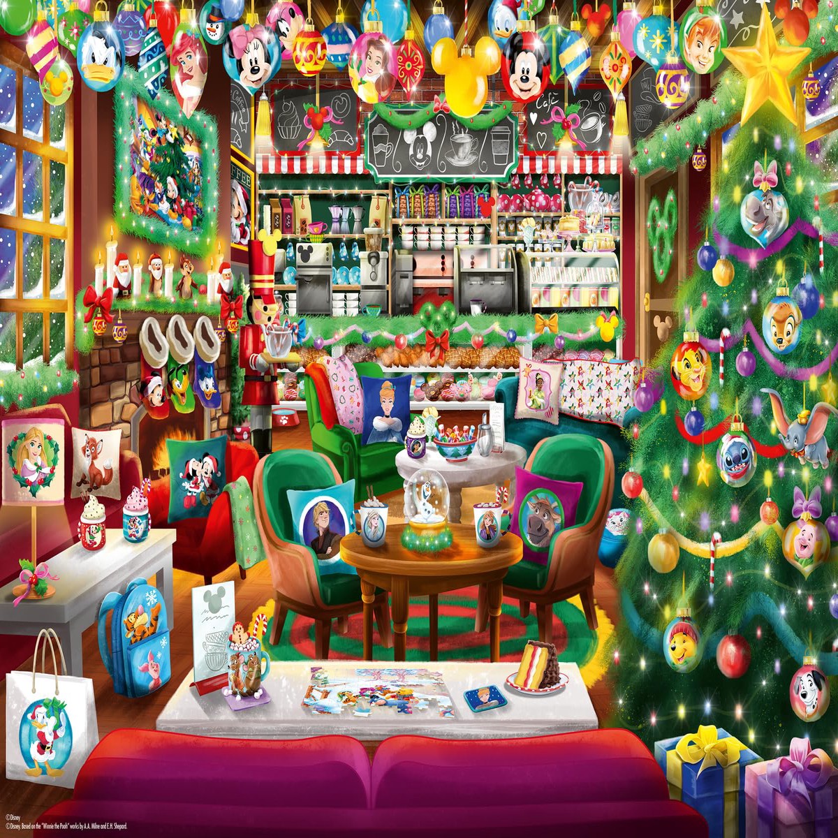 Ravensburger Disney Christmas Caf 1000 piece Jigsaw Puzzle