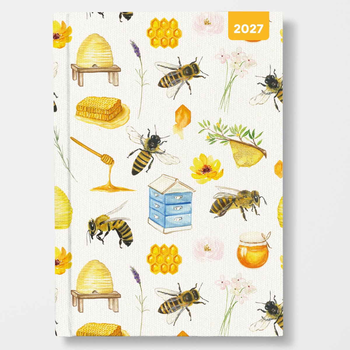 Red Robin 2027 Honey Bees Weekly Planner, Full Week View | 8 1/2″ x 6″ A5