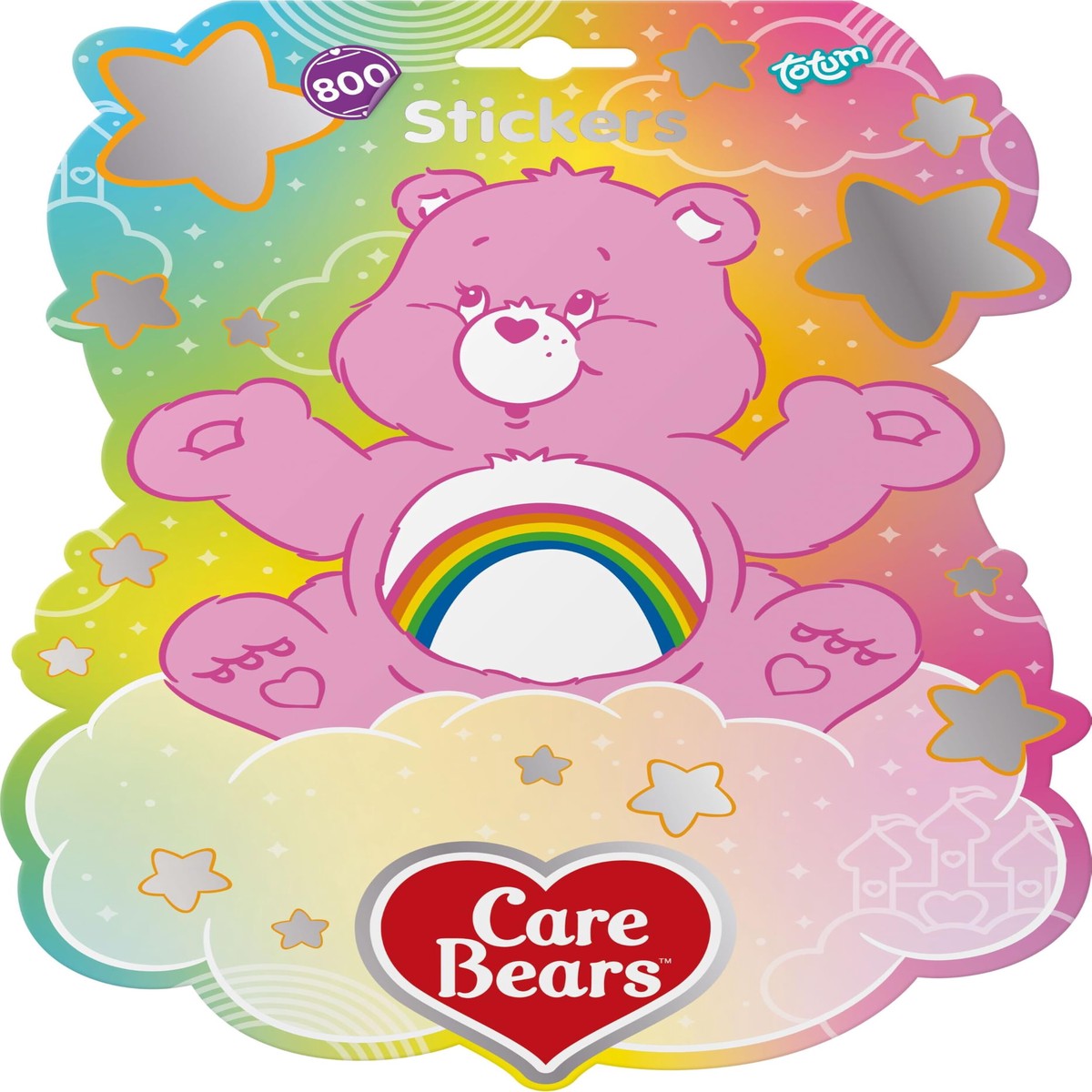 Totum Care Bears Sticker Book with 800 Stickers for Creative Fans I Colourful Stickers for Scrapbooking, Cards, Gifts, Journaling, Decorating & Creative Arts and Crafts Projects for Childr