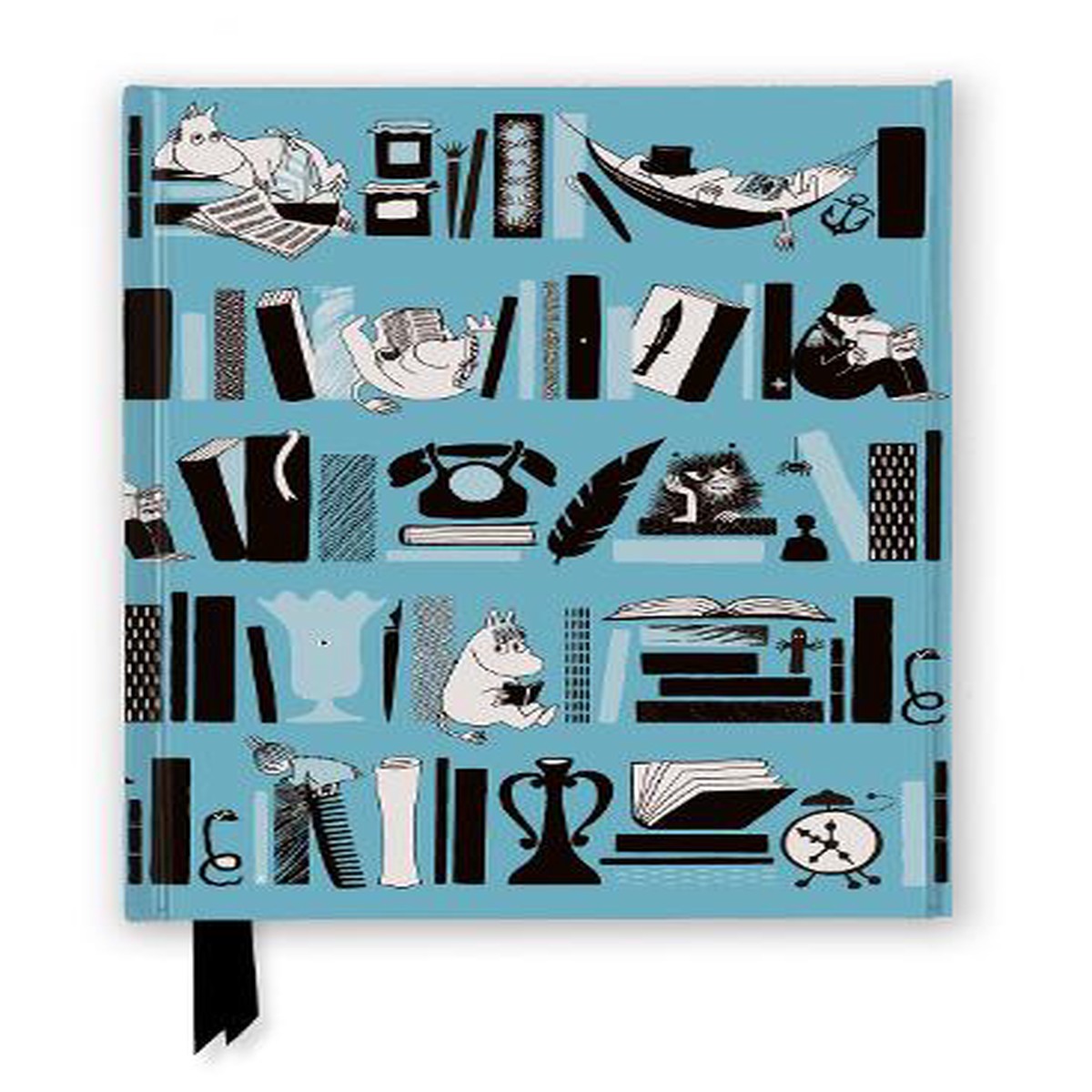Moomin Bookshelves: Pale Blue (Foiled Journal)