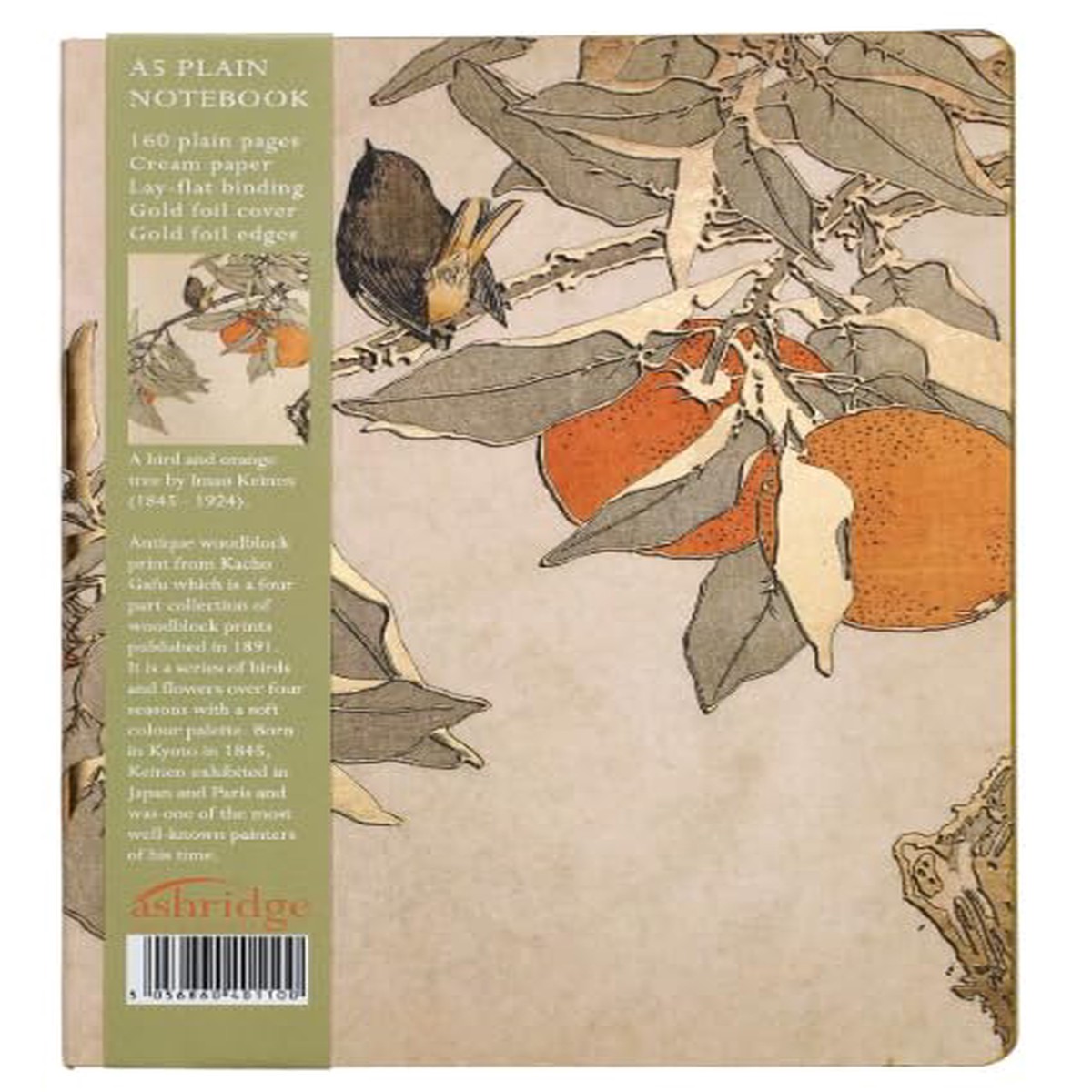 A5 Foil Notebook Orange Tree