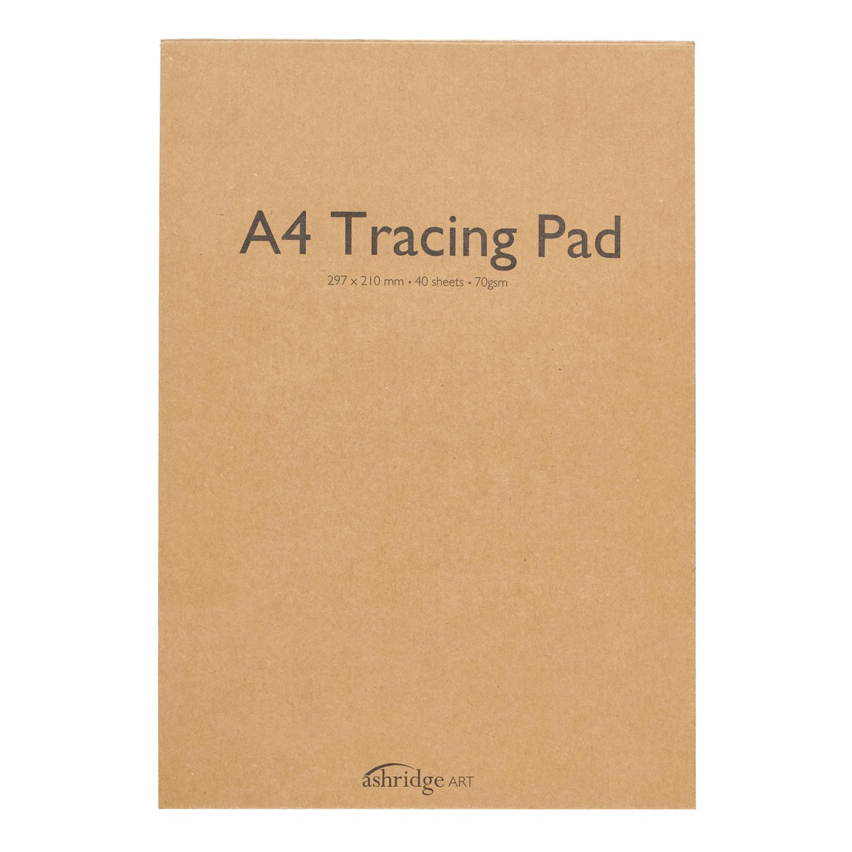 Ashridge Arts & Crafts A4 Tracing Pad 40 Sheets, 70gsm Transparent Paper Smooth, Acid-Free Surface Ideal for Art, Design, Architecture & Craft Work