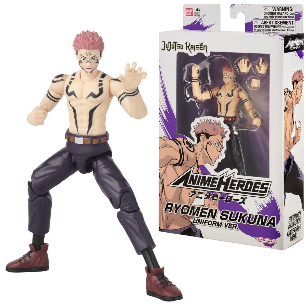 BANDAI Anime Heroes 17 cm Jujutsu Kaisen Ryomen Sukuna Action Figure