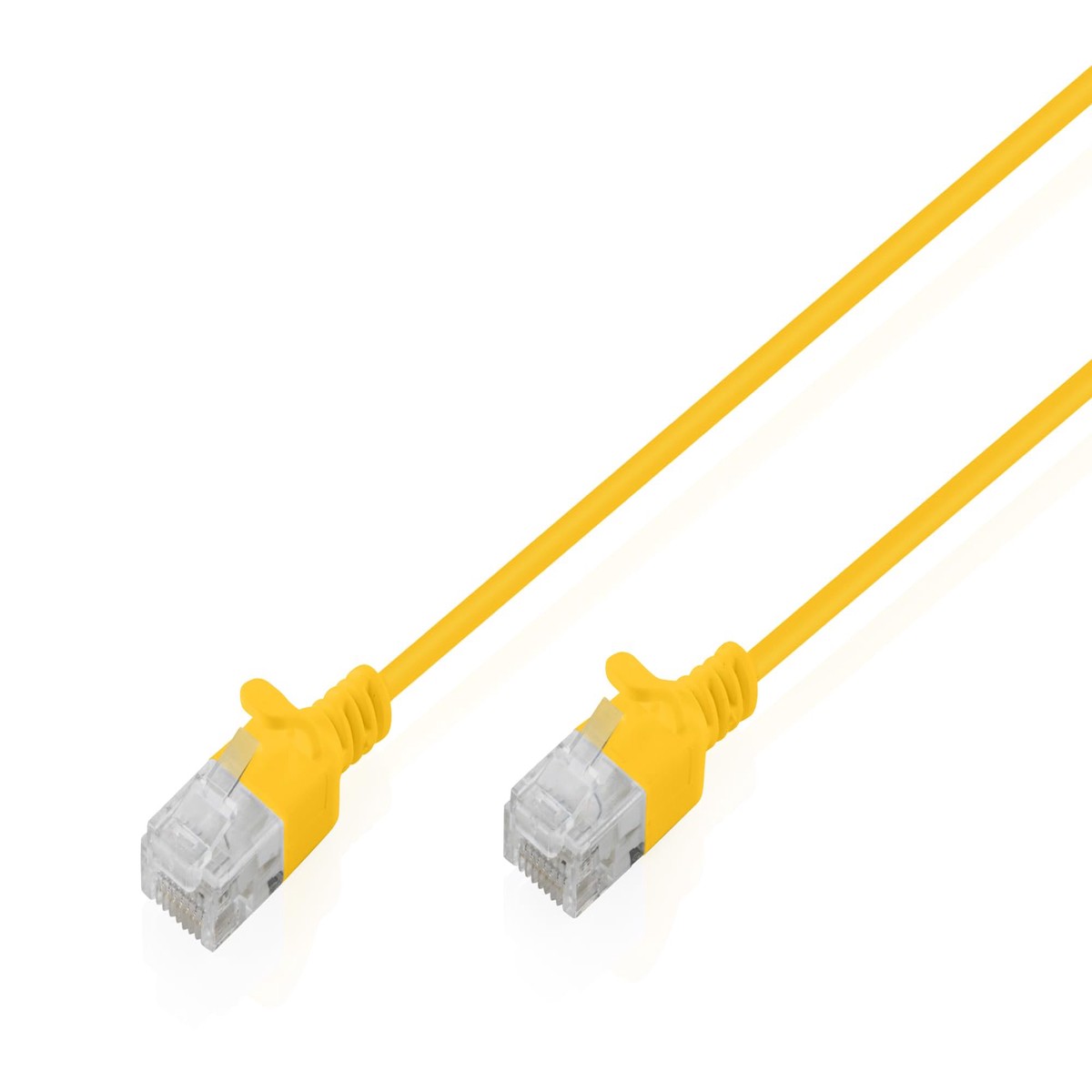 Digitus Cavo LAN Cat 6 2,0 m 1 Gbit/s U-UTP versione slim AWG 32/7 PoE+ LSZH cavo di rete RJ45 giallo