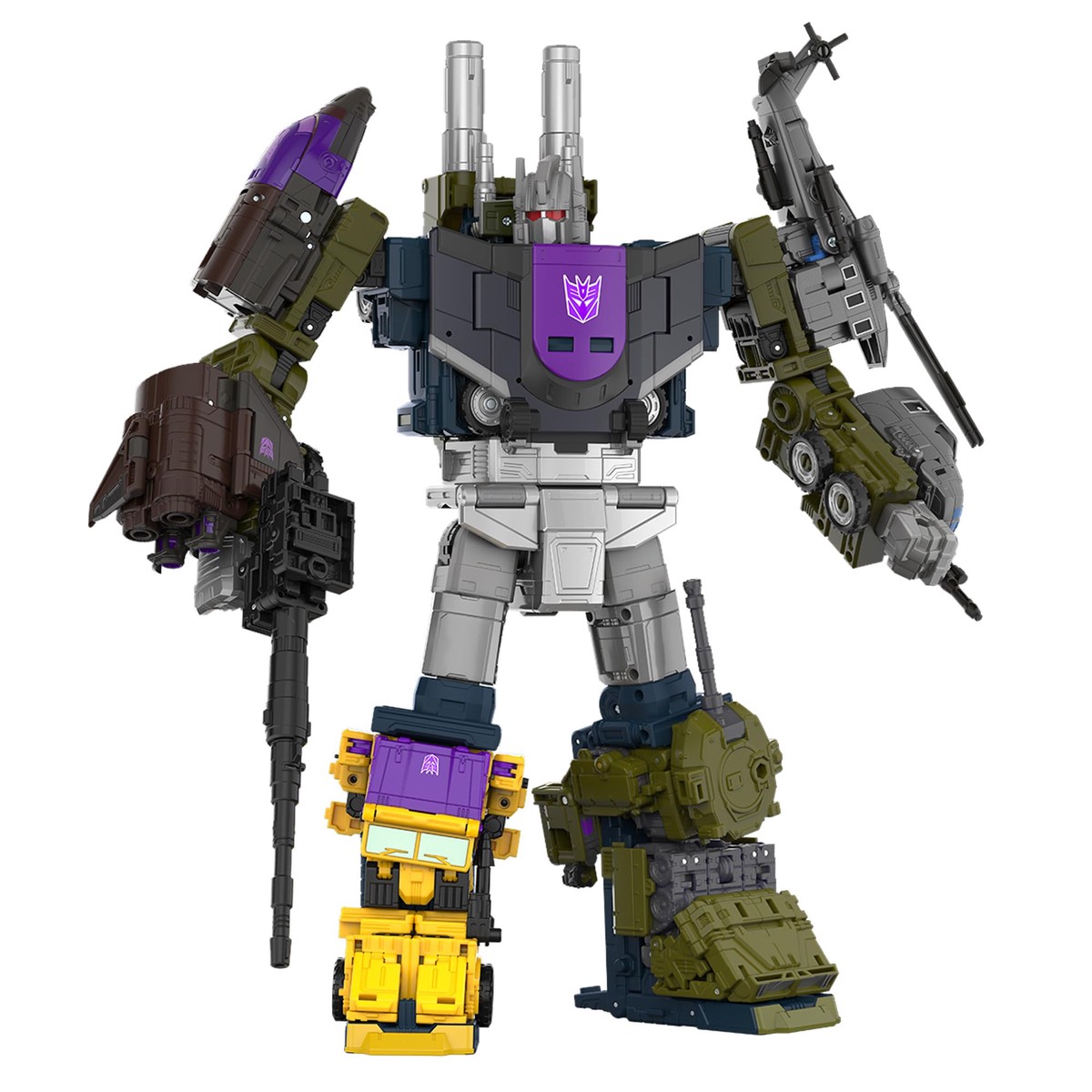 Transformers Age of the Primes Combaticon Onslaught, verwandelbare Commander-Klasse Action-Figur (17 cm), Roboterspielzeug ab 8 Jahren
