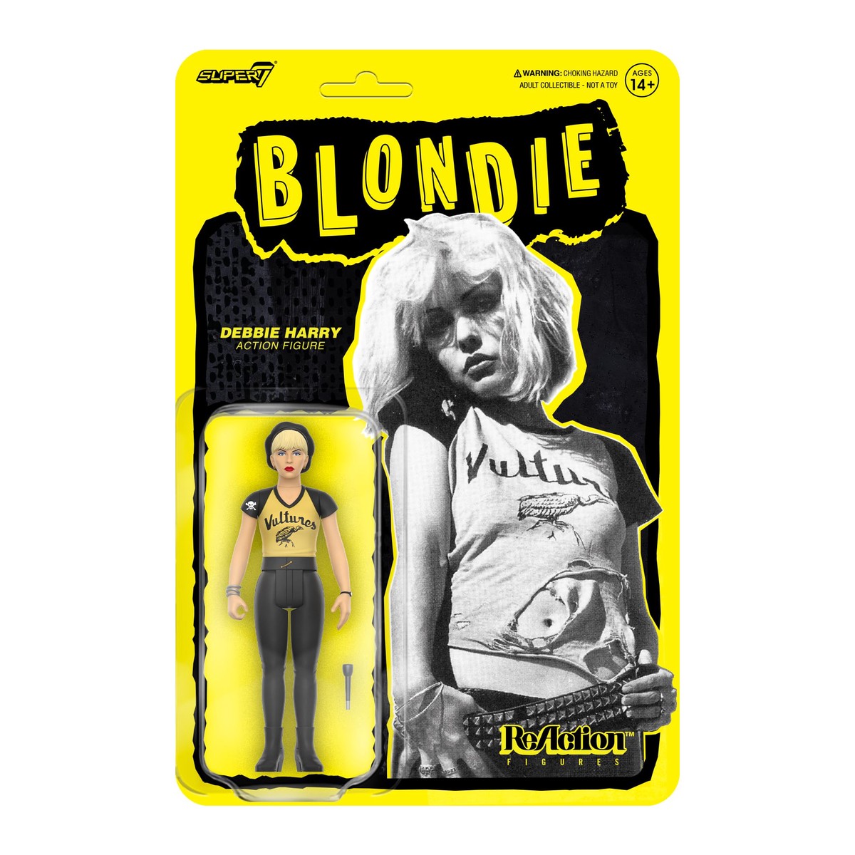 Super7 Blondie Reaction Figures Wave 02 – Debbie Harry (Vultures) Action Figure